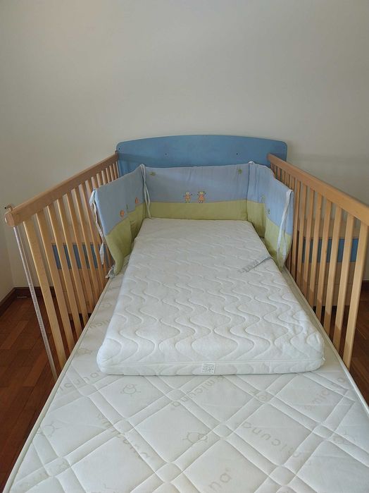 Quarto Infantil Completo Micuna – Cama Evolutiva + Roupeiro + Cómoda + Mesinhas