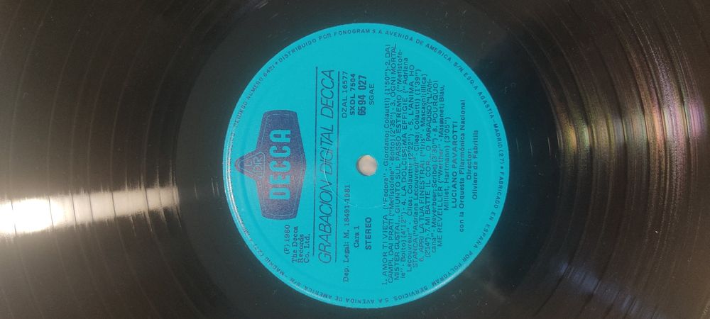 Vinil vinyl Luciano Pavarotti Recital 1981