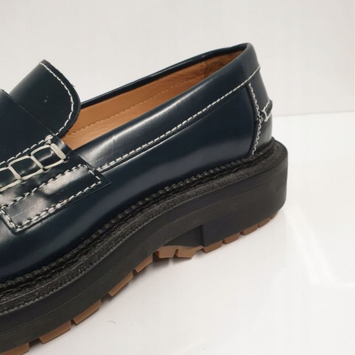 Buty półbuty mokasyny skóra naturalna zara