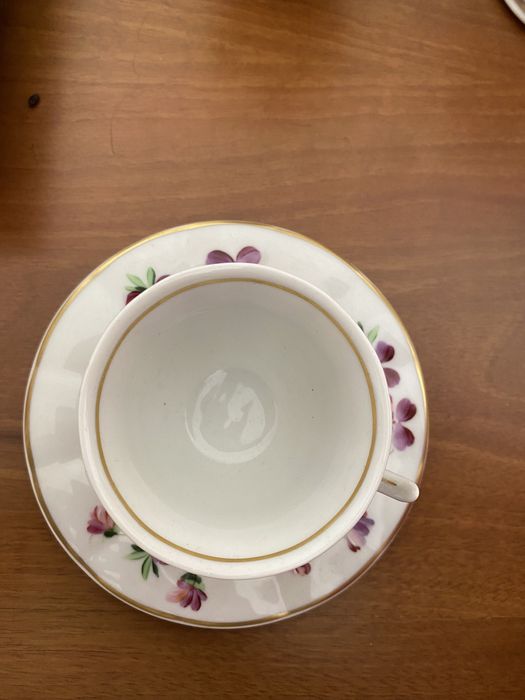 Chavena vista alegre pintada à mão