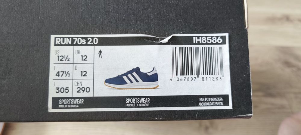 Чоловічі кросівки Adidas 47.5 (12UK) 30.5 см