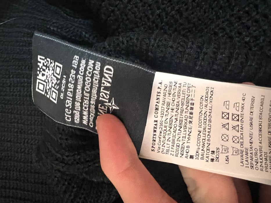 Светр stone island L вʼязаний