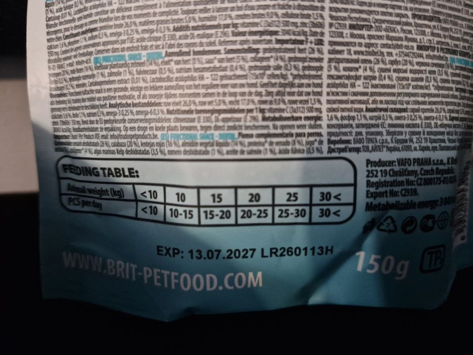 Brit smaki dla psa smakołyki oraz probiotyki