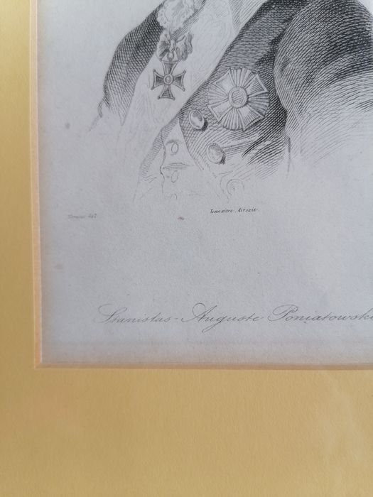 Litografia Stanisław August Poniatowski vintage retro