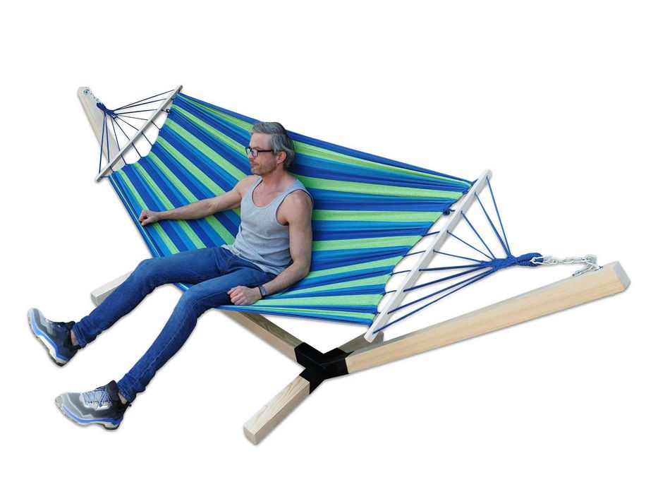 Zestaw Stelaż + Hamak 2 os komplet przenośny Comfort Zone do 200 KG