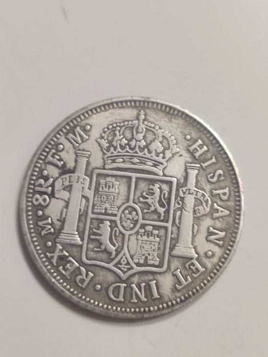 Moneta medal replika Carolus 3 1807 Hispan średnica 3,5 cm