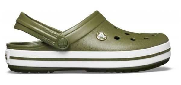 Crocs crocband army/green Мужские Кроксы сабо крокбанд зеленые