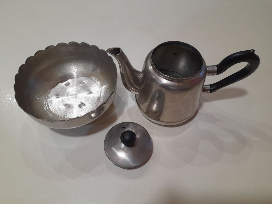 Заварник та цукорниця (неіржавійка)