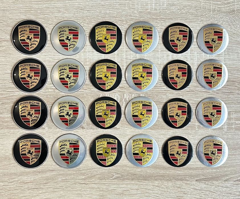 Conjunto 4 Centros Jantes Porsche 56mm 60mm 65mm 68mm 76mm