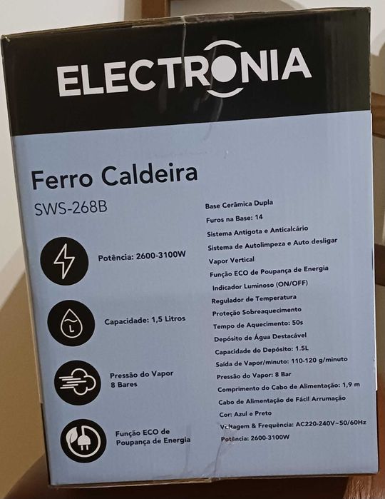 Ferro com caldeira - Novo 50€