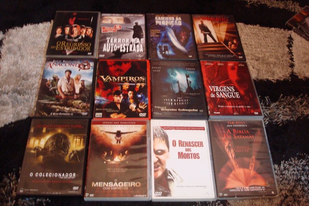 lote 17 filmes e coleçoes terror originais alguns muito raros