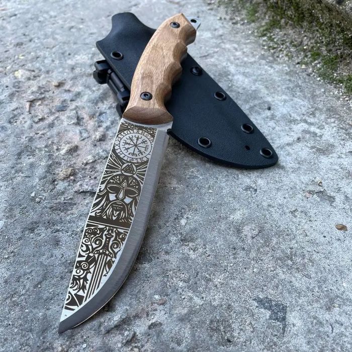 Ніж СКАНДИНАВ KN22 Подарунок Чоловіку Нож Ручная Работа Gorillas BBQ