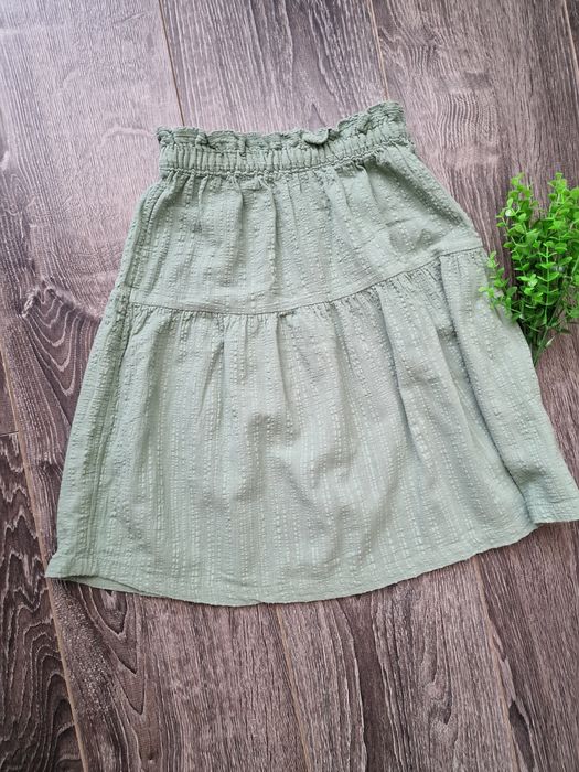 H&M bawełniana dłuższa spódniczka letnia