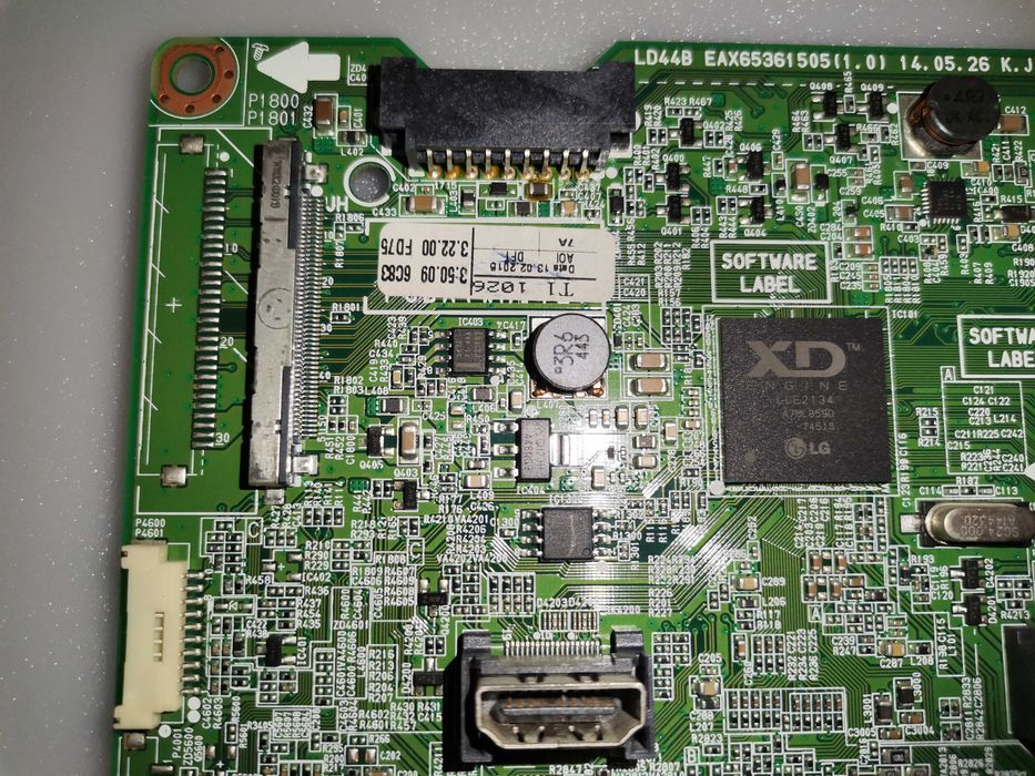 Mainboard LG 32LB5610 EAX6 5 3 6 1 
 5 0 5