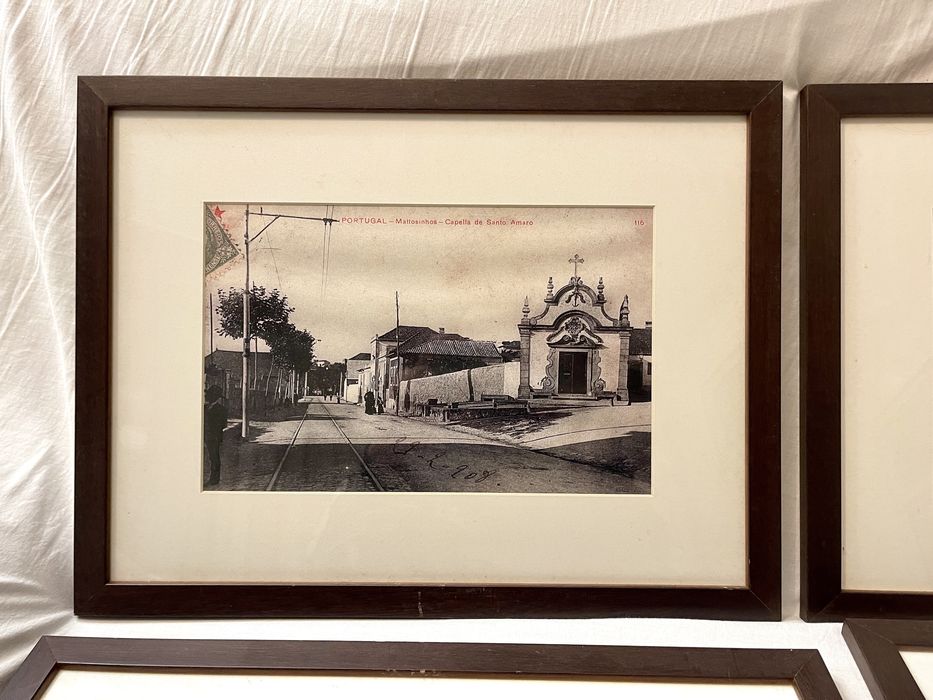 6 Quadros (todos 60€) com gravuras de Matosinhos de antigamente