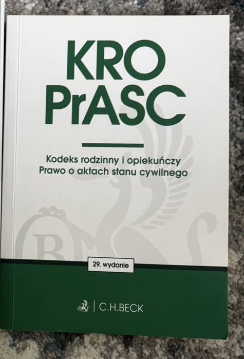 KRO PrASC – Kodeks rodzinny i opiekuńczy, Prawo o aktach stanu cywilnego – 29. wyd.