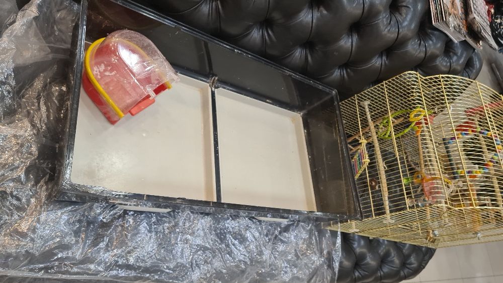 Клетка для птиц с перегородокой