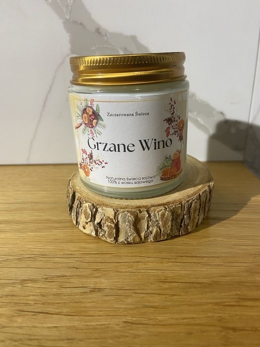 Świeca sojowa Grzane Wino 120 ml świece sojowe święta