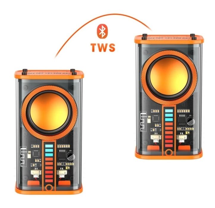 Coluna Bluetooth K07 Transparente