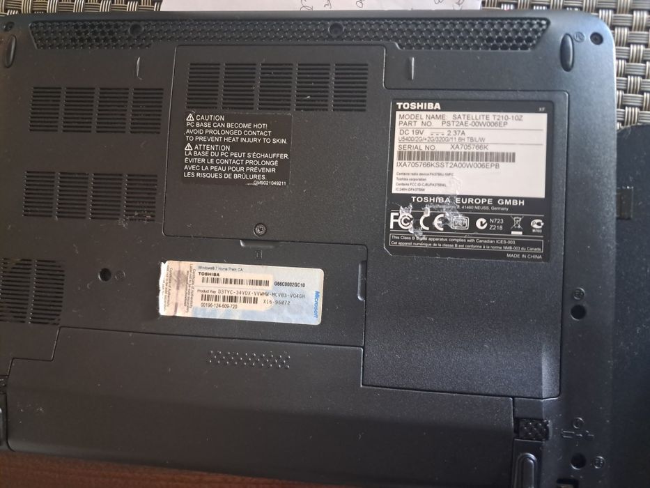 Pc portátil  Toshiba