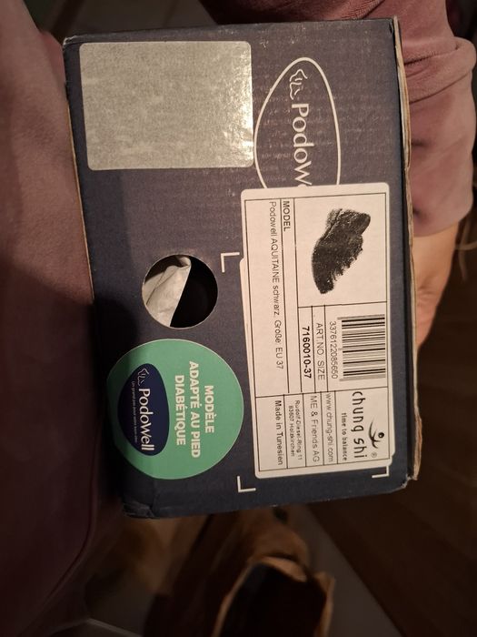 Podowell buty skorzane 37 szerokie do ortez podologiczne