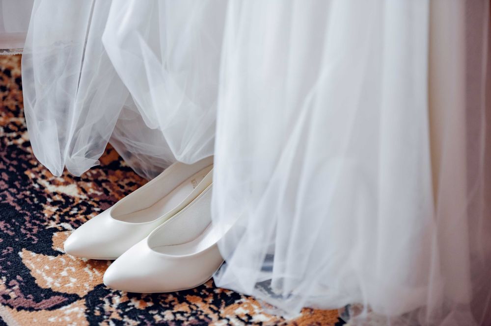 suknia ślubna z welonem r M/L