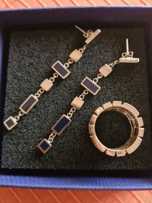 Anel e brincos Swatch