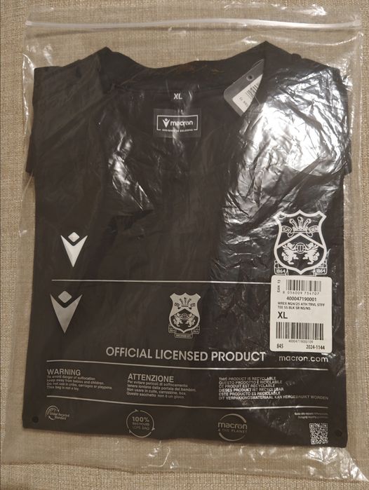 T-shirt Wrexham FC Preta tam. L / XL