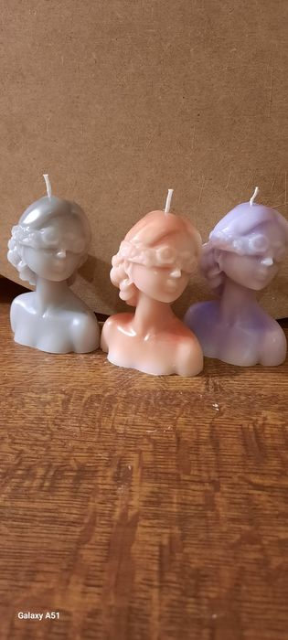 Świece ozdobne ręcznie wykonane