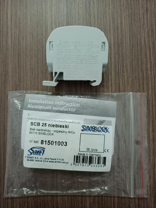 Blok rozdzielczy- odgałęźny Al/Cu