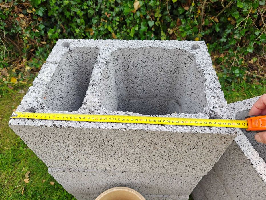 Ceramiczne wkłady kominowe 180 mm, nowe, firmy Leier + wełna, otulina