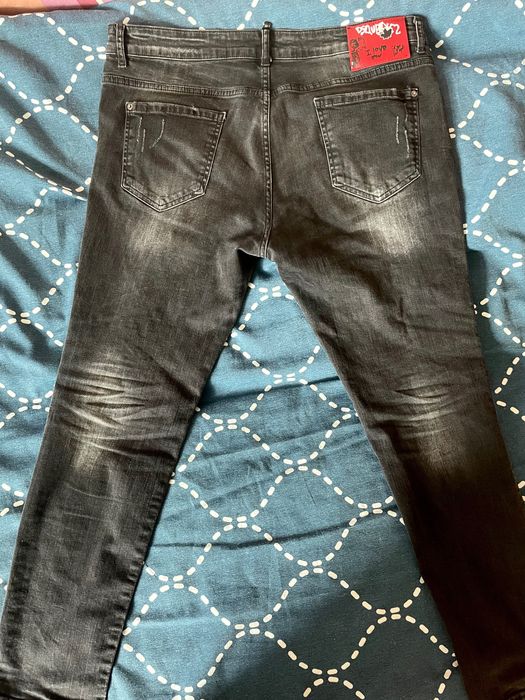 Spodnie jeansowe dsquared2 czarne