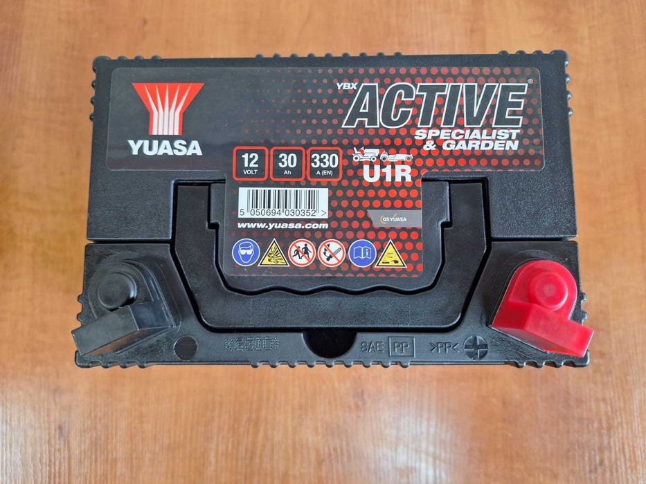 Akumulator Yuasa 30Ah 330A 12V P+ Kosiarka Traktorek Garden Prawy Plus