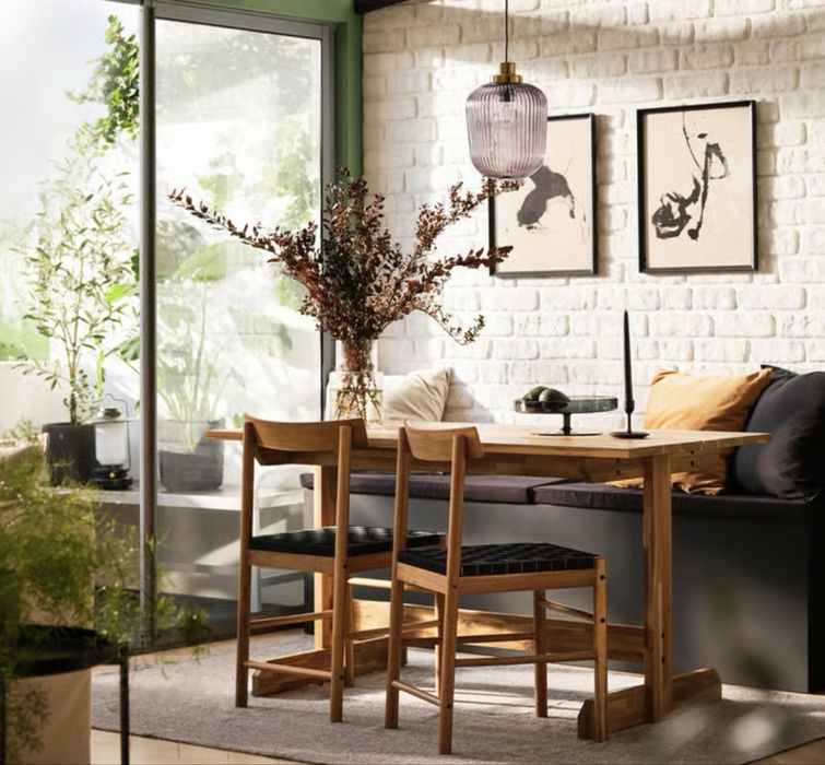 Krzesła Ikea Nackanas akacja