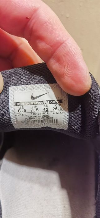 Buty trampki nike czarne skórzane