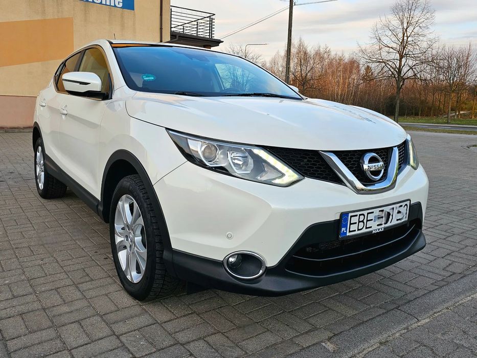 Nissan Qashqai MODEL 2015 1.2 Benz. 115KM Biała Perła Navi Kamera Tempomat
