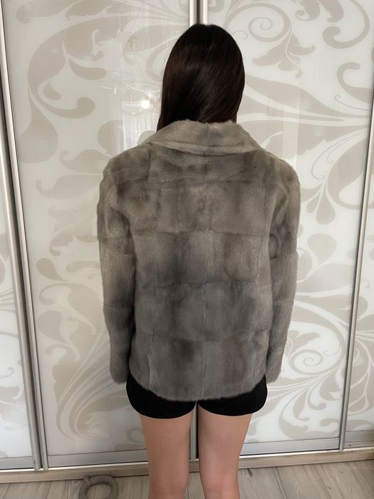 Норкова шуба голуба норка