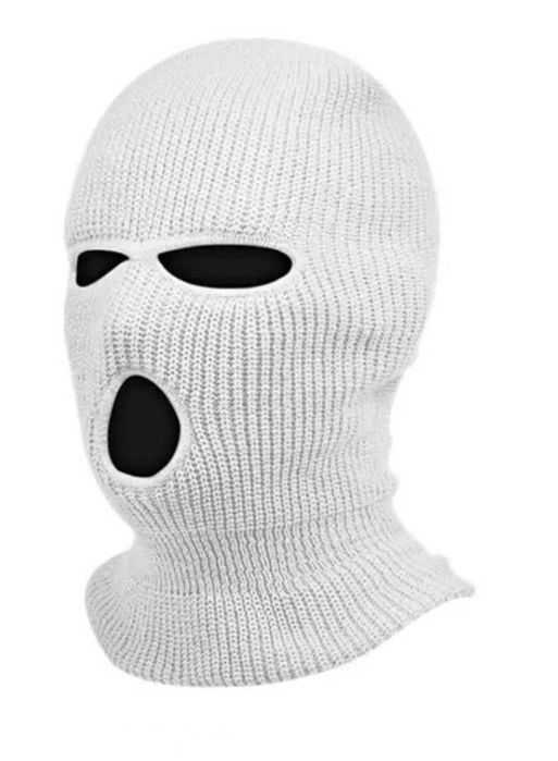 Балаклава маска снуд белая черная бандитка в на подголовник авто баф