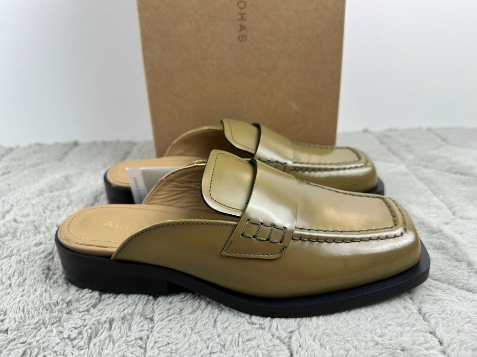 klapki damskie skórzane alohas alfred leather mules 36