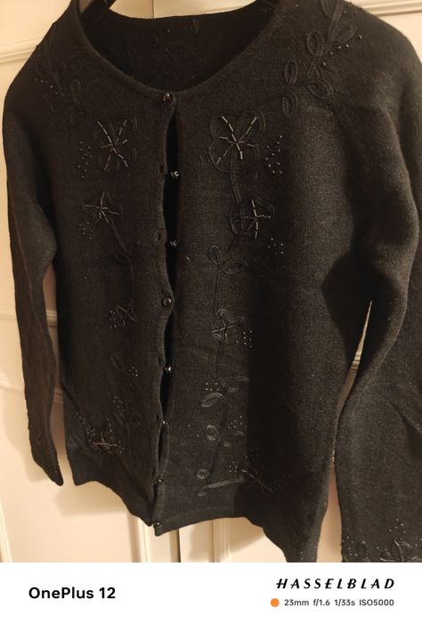Sweter elegancki 36 czarny