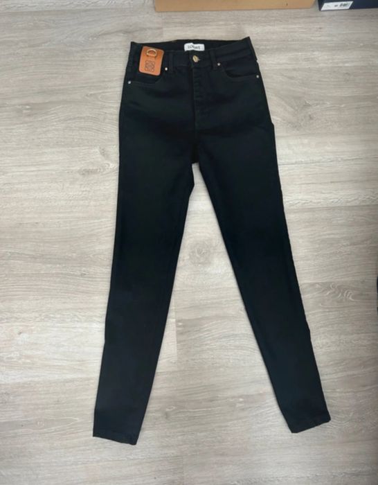 Jeansy Loewe 100% bawelna czarne XS