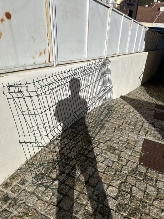 Rede vedação jardim verde 2M