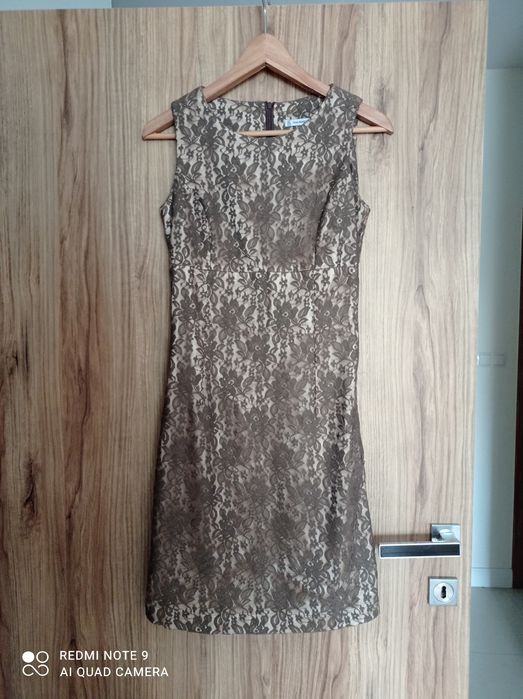 Sukienka wizytowa, na wesele, Komunię, Chrzciny rozmiar 36, koronkowa