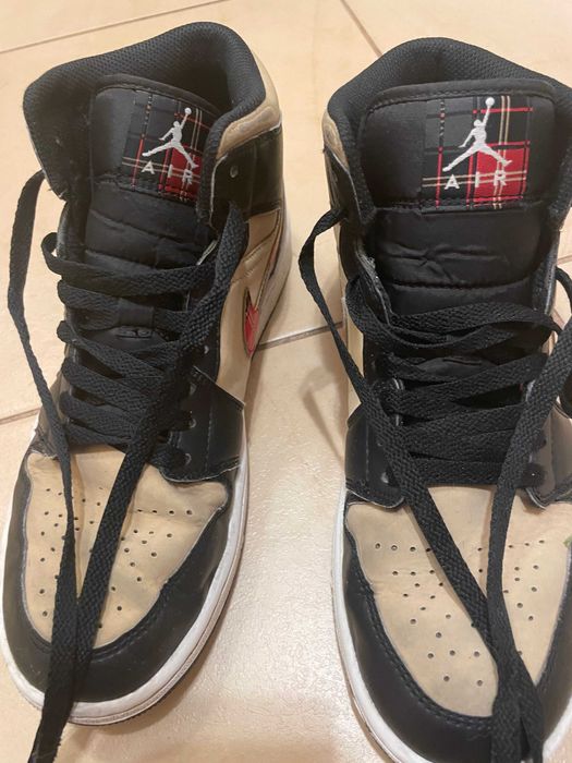Buty Sneakersy Jordan 1 mid se tartan swoosh MLTIKOLOR rozmiar 40,5 WYPRZEDAŻ