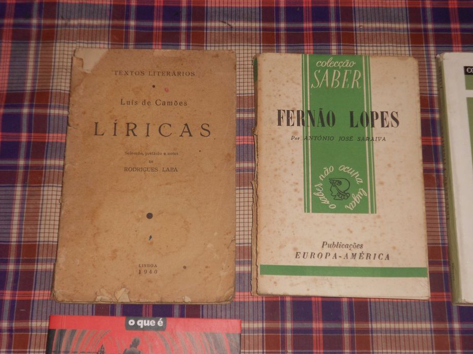 Livros diversos Caraça, Saraiva, Jaspers, Camões, etc