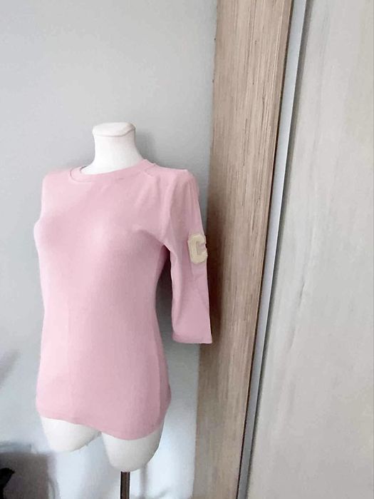Bluzka ròźowa prąźkowana, 3/4 rękawy  M/38