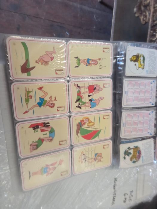 Colecção de 600 calendarios dos anos 80