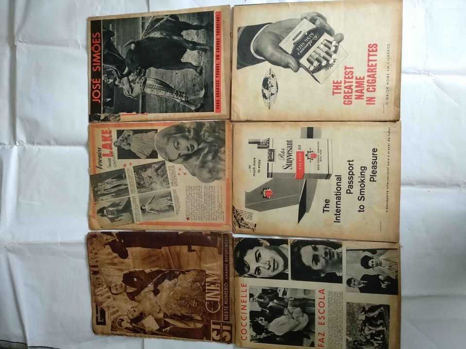 9 revistas século ilustrado, antigas, década 30, 40 e 60