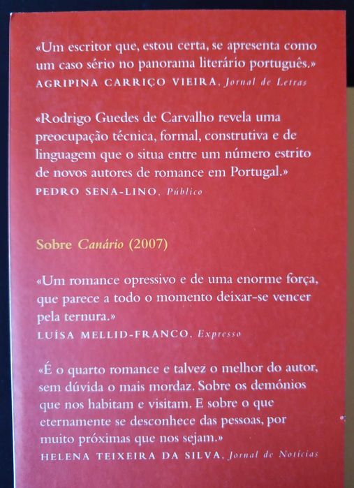 Livro "O Pianista de Hotel" de Rodrigo Guedes de Carvalho