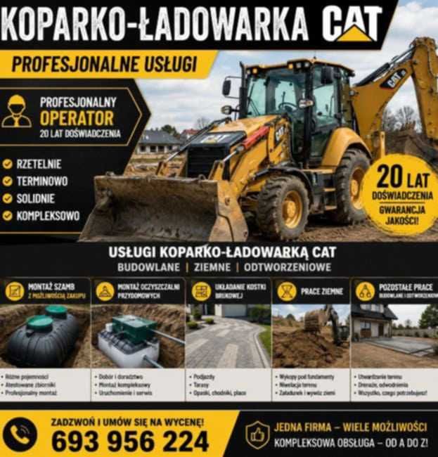 Usługi koparko -Ładowarką